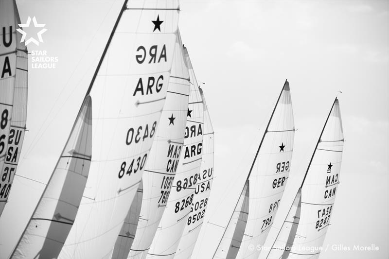 Racing on day 5 of the Bacardi Cup 2017 in Miami photo copyright Gilles Morelle / Star Sailors League taken at Coral Reef Yacht Club and featuring the Star class