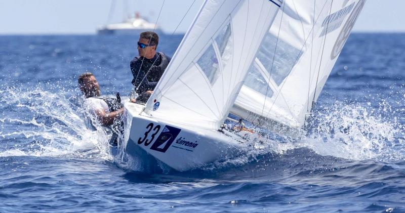 Enrico Chieffi and Manlio Corsi racing on day 1 of the Star World Championship 2019 photo copyright YCCS / Studio Borlenghi taken at Yacht Club Costa Smeralda and featuring the Star class