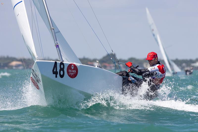 Mateusz Kusznierewicz/Bruno Prada wrap up 4 Star Class wins in a row on day 3 of the 94th Bacardi Cup on Biscayne Bay photo copyright Matias Capizzano taken at Biscayne Bay Yacht Club and featuring the Star class