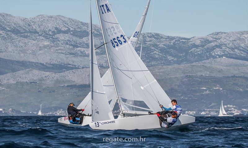 2021 Star European Championship in Split, Croatia day 3 photo copyright Hrvoje Duvancic / www.regate.com.hr taken at  and featuring the Star class