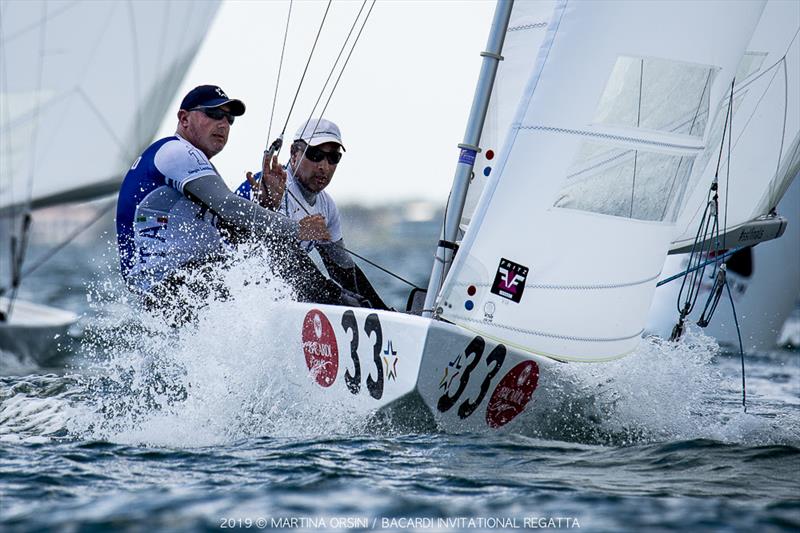 The Italian team stake out title defence by winning the first bullet of the series - 2019 Bacardi Cup Invitational Regatta photo copyright Martina Orsini taken at Coral Reef Yacht Club and featuring the Star class