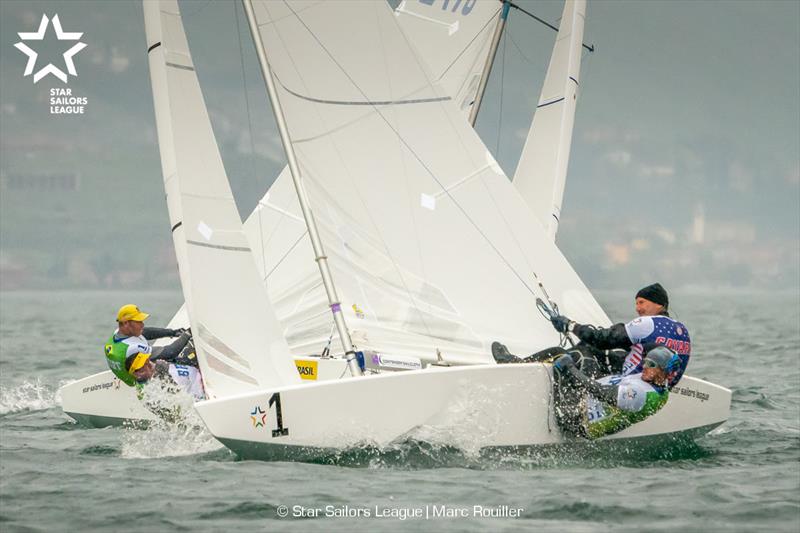 01 USA 8550 / / Skipper: Paul Cayard / / Crew: Arthur Lopes vs 03 BRA 8172 / / Skipper: Robert Scheidt / / Crew: Henry Boening - 2019 Star European Championships and Star Sailors League Breeze Grand Slam - photo © Marc Rouiller