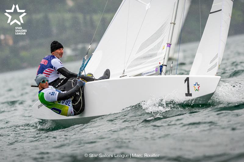 01 USA 8550 / / Skipper: Paul Cayard / / Crew: Arthur Lopes - 2019 Star European Championships and Star Sailors League Breeze Grand Slam photo copyright Marc Rouiller taken at Fraglia Vela Riva and featuring the Star class