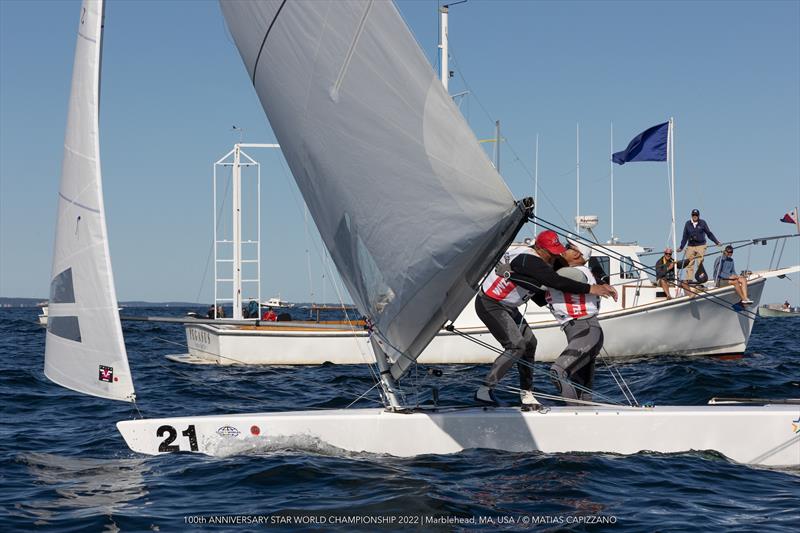 Italy's Diego Negri & Sergio Lambertenghi win the 100th Anniversary Star Class World Championship 2022 photo copyright Matias Capizzano taken at Eastern Yacht Club, Massachusetts and featuring the Star class