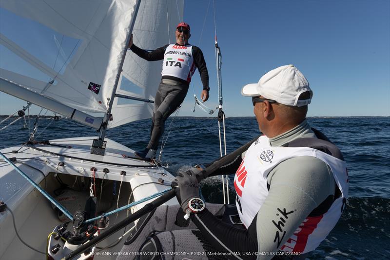 Italy's Diego Negri & Sergio Lambertenghi win the 100th Anniversary Star Class World Championship 2022 photo copyright Matias Capizzano taken at Eastern Yacht Club, Massachusetts and featuring the Star class