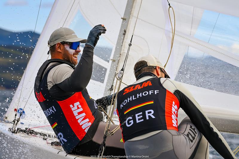 Max Kohlhoff and Ole Burzinski win the 2023 Star World Championship photo copyright Martina Orsini taken at Yacht Club Isole di Toscana and featuring the Star class