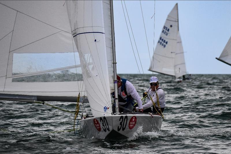 John Dane III / Dave Martin racing out front on day 3 of the 97th Bacardi Cup photo copyright Martina Orsini taken at Coral Reef Yacht Club and featuring the Star class