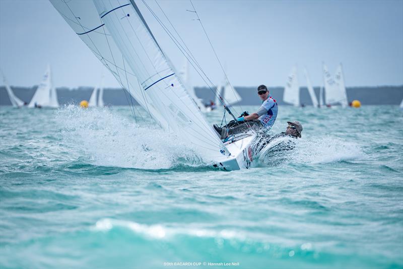 Finding passing lanes, Norwegian entry Eivind Melleby and Christian Nehammer finish fourth on day 2 of the 99th Bacardi Cup - photo © Hannah Lee Noll