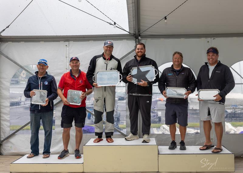 Podium in the 2026 Star Western Hemisphere Championship at Gull Lake, Michigan photo copyright Stryd Photography taken at Gull Lake Yacht Club, Michigan and featuring the Star class