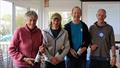 Streaker North Sails Southern Paddle Series at Banbury Prize winners (l-r) V Falat 2nd, J Dawes 3rd, N Firth 1st, D Borrett 4th © Sue Firth