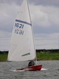 Paul Newman first overall in the Border Counties Midweek Sailing at Shotwick Lake: © John Neild
