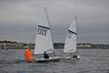 James Sinclair leads Pete Gray in race 2 at the 2026 Noble Marine Streaker Nationals &copy; Phil Lingwood