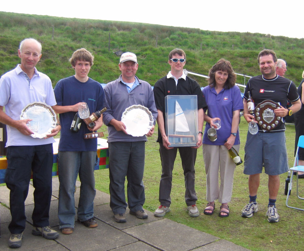 Prizewinners at the Streaker nationals photo copyright Ian Fletcher taken at Pennine Sailing Club and featuring the Streaker class