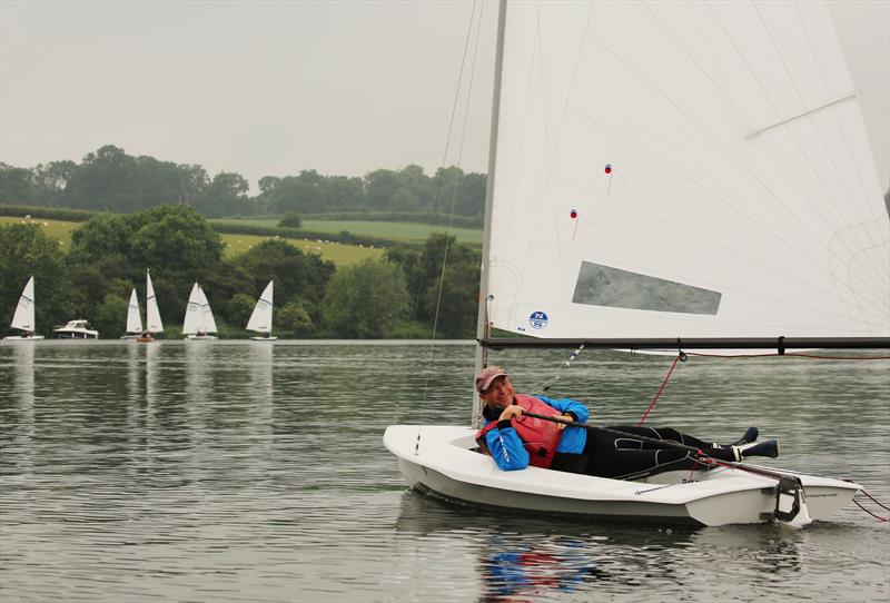 Martin Penty defending champion at the abandoned Streaker Nationals at Staunton Harold photo copyright Karen Langston taken at Staunton Harold Sailing Club and featuring the Streaker class