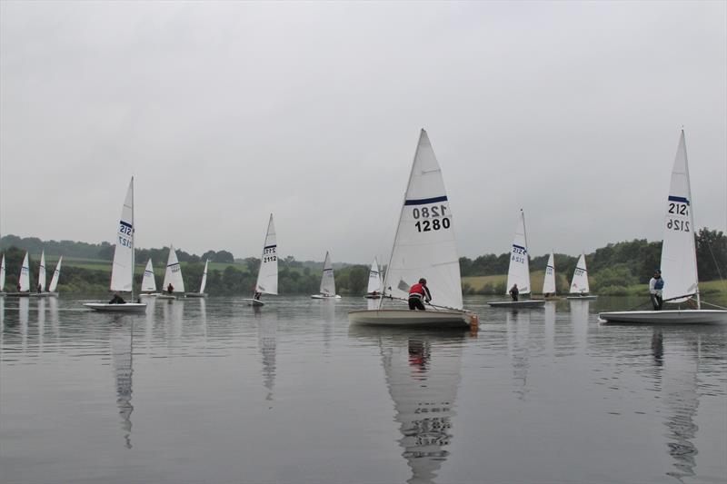 Waiting for wind during the Streaker Nationals at Staunton Harold photo copyright Karen Langston taken at Staunton Harold Sailing Club and featuring the Streaker class