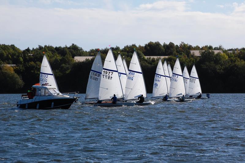 Race 5 start at the Noble Marine Streaker Nationals at Staunton Harold day 2 photo copyright Nick Threadgill taken at Staunton Harold Sailing Club and featuring the Streaker class