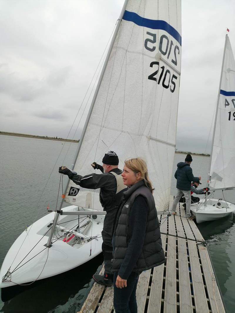 Setting off during the Welton Streaker Open photo copyright Stuart Burnett taken at Welton Sailing Club and featuring the Streaker class