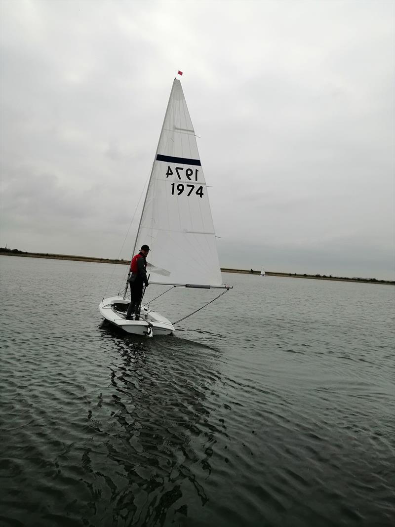 Giles setting off during the Welton Streaker Open photo copyright Stuart Burnett taken at Welton Sailing Club and featuring the Streaker class