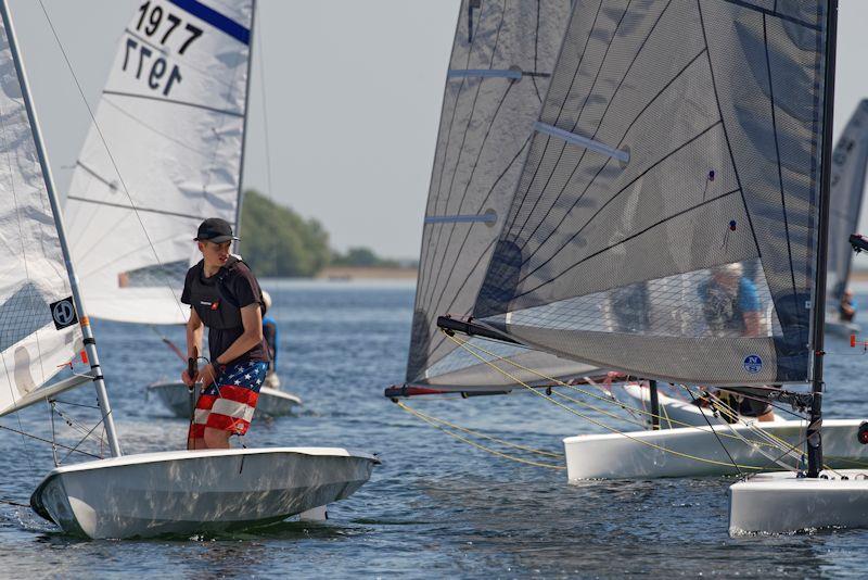 Giles Therkelson-Smith navigating the flaky pressure and the D-Zeros to win race 1 - Gill Streaker Inlands at Grafham photo copyright Paul Sanwell / OPP taken at Grafham Water Sailing Club and featuring the Streaker class