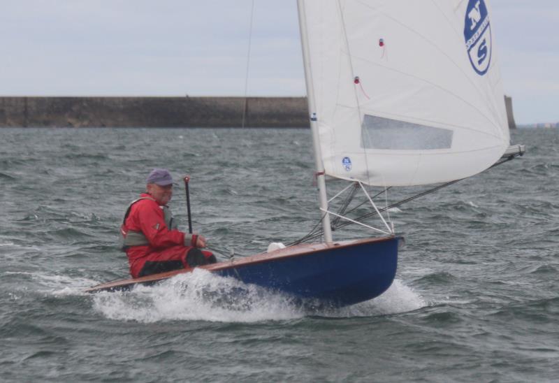 Alan Gillard in his 20 year old boat at the 2022 Noble Marine Streaker Nationals at South Shields photo copyright Izzy Robertson taken at South Shields Sailing Club and featuring the Streaker class