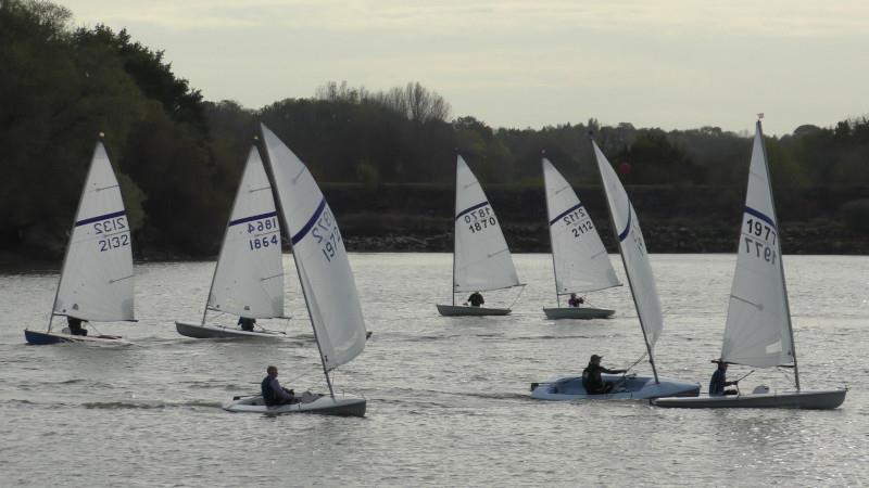 Close racing during the Streaker End of Season Championship at Banbury photo copyright Sue Firth taken at Banbury Sailing Club and featuring the Streaker class