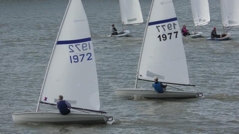 Veronica Falat and Neil Firth, 1st and 2nd overall in the Streaker End of Season Championship at Banbury photo copyright Sue Firth taken at Banbury Sailing Club and featuring the Streaker class