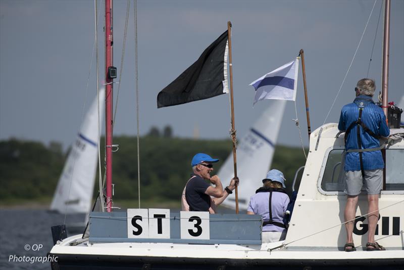 Black flag makes an appearance on day 1 of the Noble Marine Streaker Nationals at Grafham Water SC photo copyright Paul Sanwell / OPP taken at Grafham Water Sailing Club and featuring the Streaker class