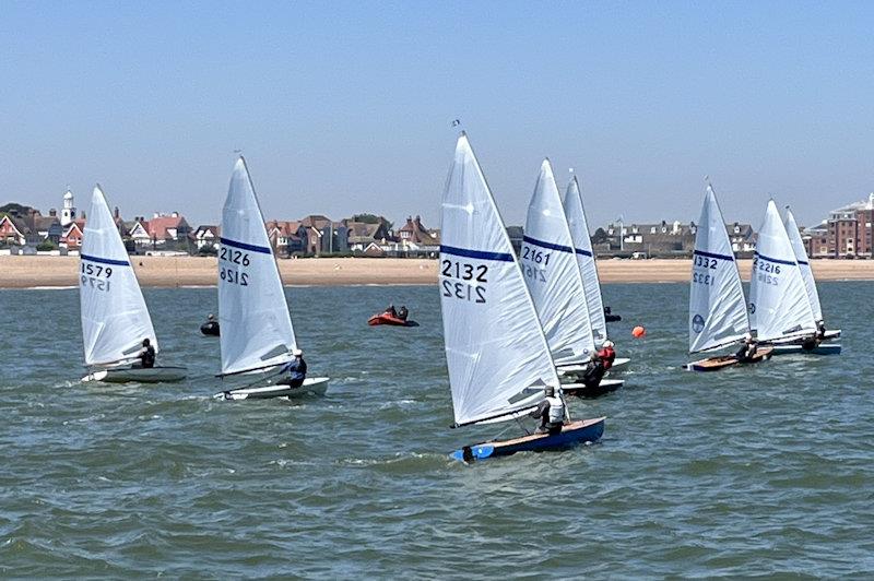 Start line action - Streaker North Sails Southern Paddle series at Downs photo copyright Brian Mumford taken at Downs Sailing Club and featuring the Streaker class