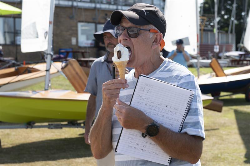 Arran Linton-Smith judging the Teamac Streaker Concours d'Elegance during the Noble Marine Golden Jubilee Streaker Nationals at Rutland photo copyright Paul Sanwell / OPP taken at Rutland Sailing Club and featuring the Streaker class