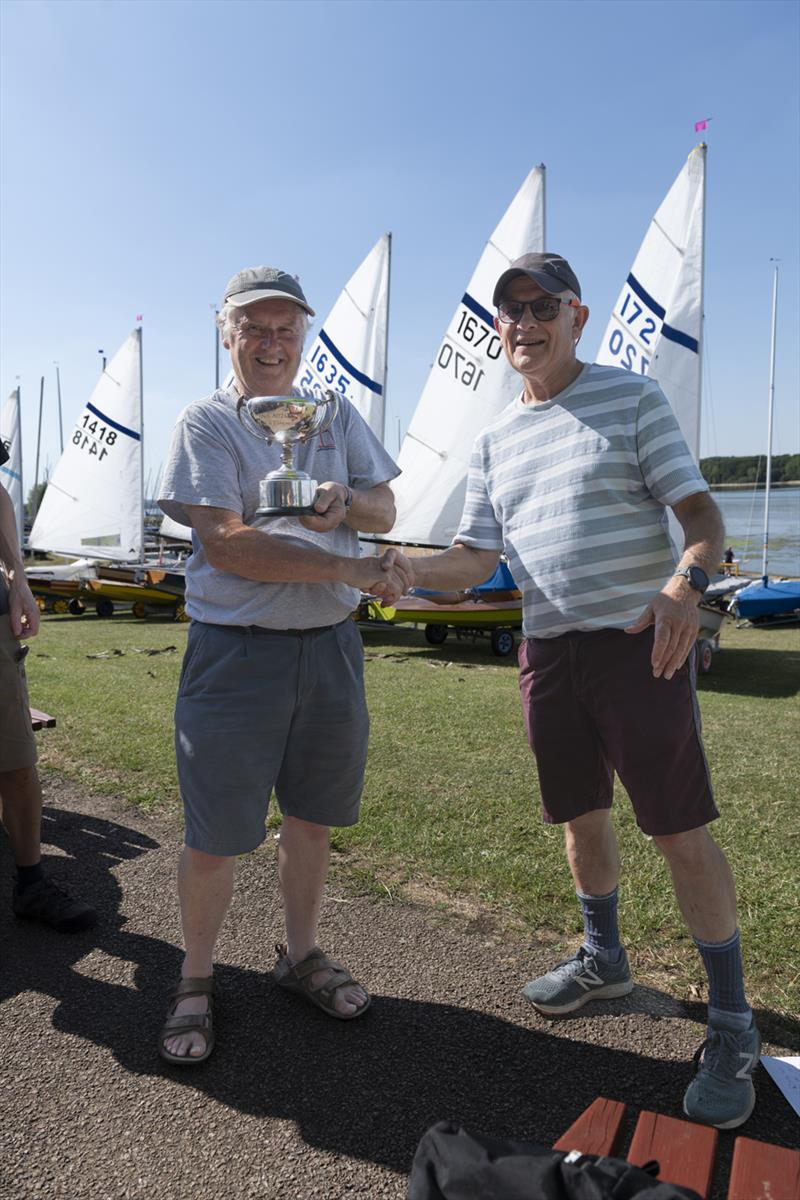 Chris Smith awarded the Cadzow Trophy for Streaker 1404, overall winner of the Teamac Streaker Concours d'Elegance during the Noble Marine Golden Jubilee Streaker Nationals at Rutland photo copyright Paul Sanwell / OPP taken at Rutland Sailing Club and featuring the Streaker class