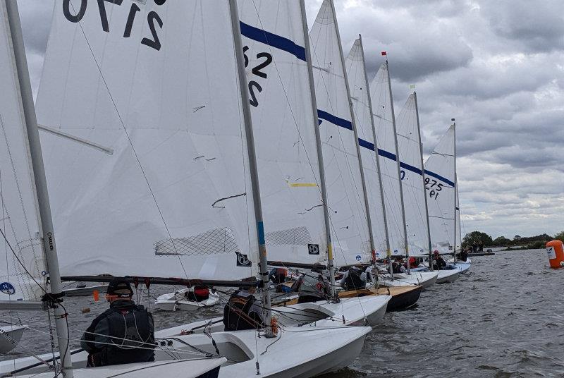 Orderly start... or General Recall - Streaker Northern Championship at Beaver photo copyright Rosie Fletcher taken at Beaver Sailing Club and featuring the Streaker class