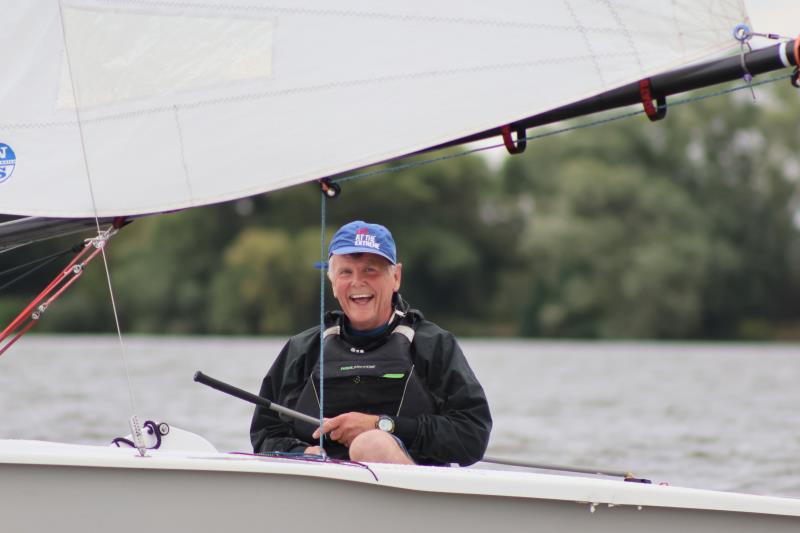 Stuart Burnett life and soul of the event - Streaker Northern Championship at Beaver photo copyright Helen Penty taken at Beaver Sailing Club and featuring the Streaker class