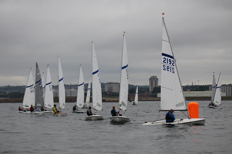 Martin Penty leading race 3 at the 2026 Noble Marine Streaker Nationals photo copyright Phil Lingwood taken at Sunderland Yacht Club and featuring the Streaker class