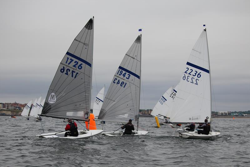 Race 2 windward mark at the 2026 Noble Marine Streaker Nationals photo copyright Phil Lingwood taken at Sunderland Yacht Club and featuring the Streaker class