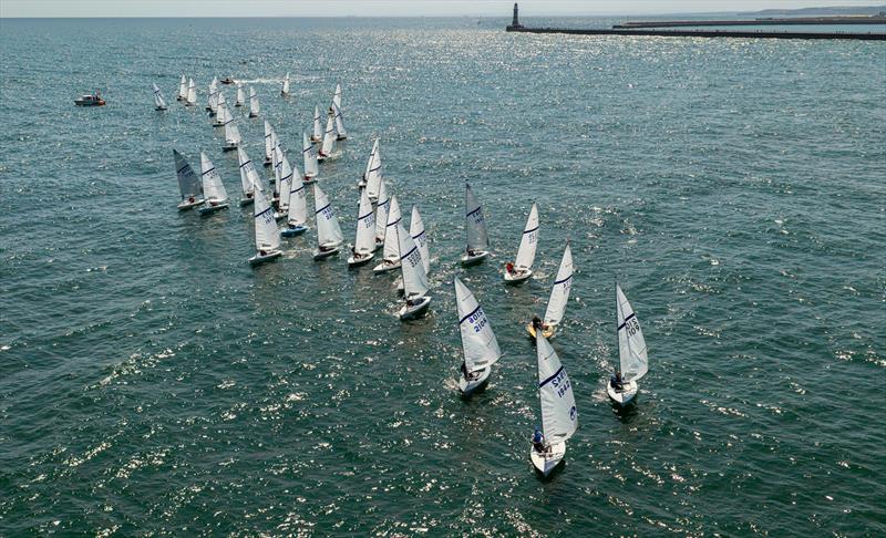 Start of the last race at the 2026 Noble Marine Streaker Nationals photo copyright Michael Oliver taken at Sunderland Yacht Club and featuring the Streaker class