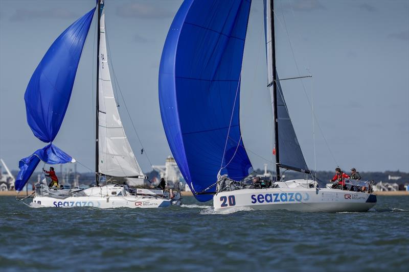 2025 Offshore Double Handed World Championships - Qualifying Race 2 - ODHWC25 GBR 2 and AUS 2 at Hurst Narrows - photo © Paul Wyeth / RORC