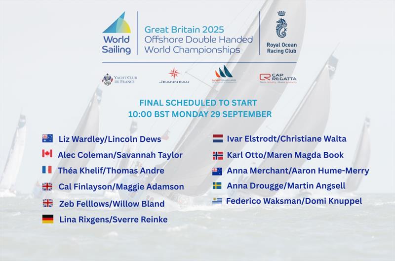 2025 Offshore Double Handed World Championships - Finalists - photo © Paul Wyeth / RORC