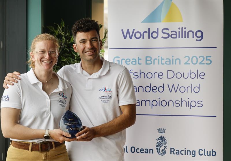 Thomas André & Théa Khelif win the 2025 Offshore Double Handed World Championships photo copyright Paul Wyeth / RORC taken at Royal Ocean Racing Club and featuring the Sun Fast 30 class