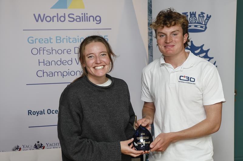 Willow Bland and Zeb Fellows, silver medal - 2025 Offshore Double Handed World Championships - photo © Paul Wyeth / RORC