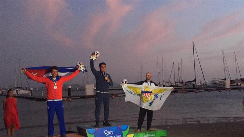 Podium - 2018 Central American & Caribbean Games photo copyright International Sunfish Class Association taken at  and featuring the Sunfish class