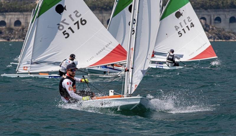 2022 Sunfish World Championship final day photo copyright Elena Giolai taken at Circolo Vela Torbole and featuring the Sunfish class