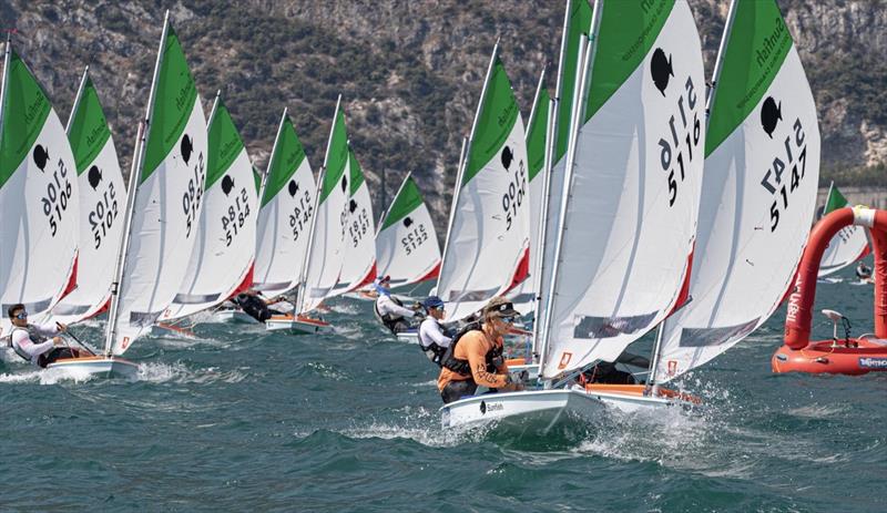 2022 Sunfish World Championship final day photo copyright Elena Giolai taken at Circolo Vela Torbole and featuring the Sunfish class