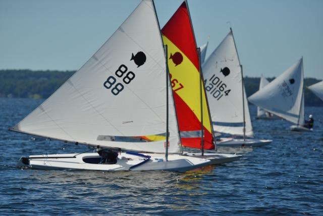 Racecourse action at the 2021 Sunfish Women's North Americans, at Columbia Yacht Club - photo © Mark Alexander 