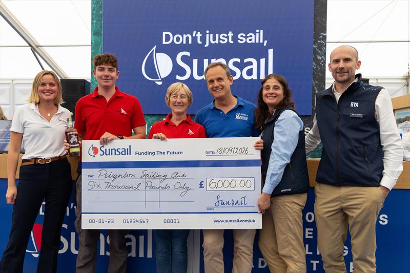 Representatives from Paignton Sailing Club (winners) with the Funding the Future judges - photo © Sunsail