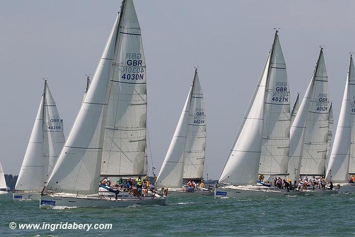 Lendy Cowes Week day 3 photo copyright Ingrid Abery / www.ingridabery.com taken at Cowes Combined Clubs and featuring the Sunsail F40 class