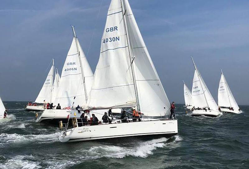 BUCS Student Yachting Championships day 1 photo copyright Karen Rawson taken at  and featuring the Sunsail F40 class