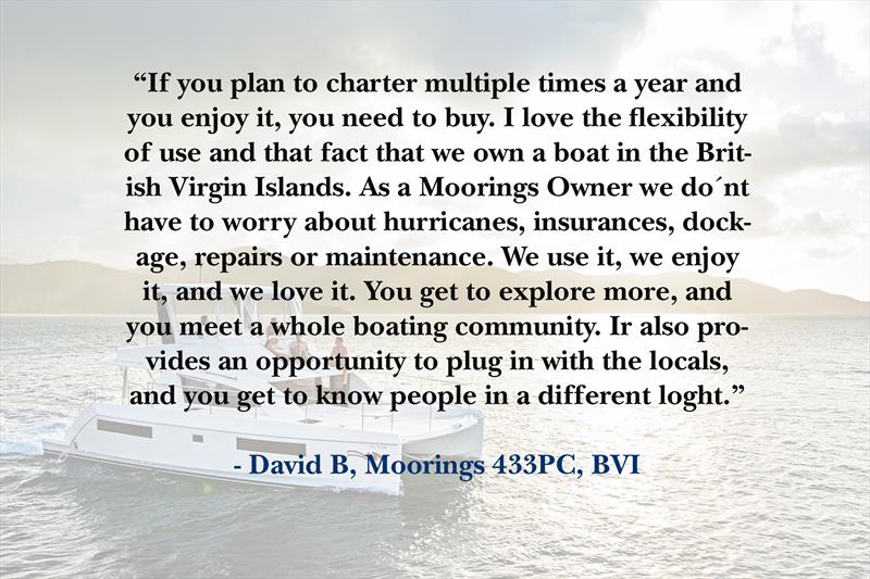 The Moorings Yacht Ownership quote photo copyright The Moorings taken at  and featuring the  class