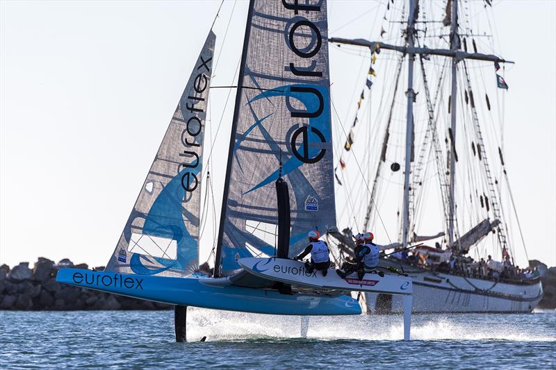 Dream Team aboard the Euroflex SuperFoiler photo copyright Andrea Francolini taken at  and featuring the Superfoiler class