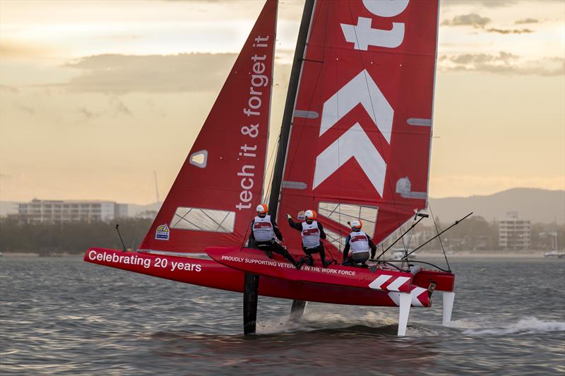 SuperFoiler Grand Prix Gold Coast - February 16, 2018 photo copyright Andrea Francolini / SuperFoiler taken at  and featuring the Superfoiler class