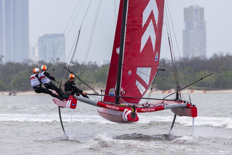 SuperFoiler Grand Prix Gold Coast - February 16, 2018 photo copyright Andrea Francolini / SuperFoiler taken at  and featuring the Superfoiler class